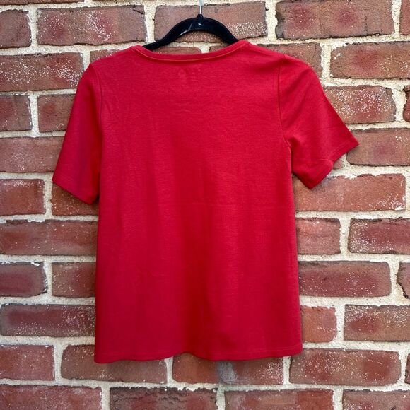 Eileen Fisher Women's $79 Organic Cotton Interlock Crew Neck Tee XXS - Picture 6 of 8